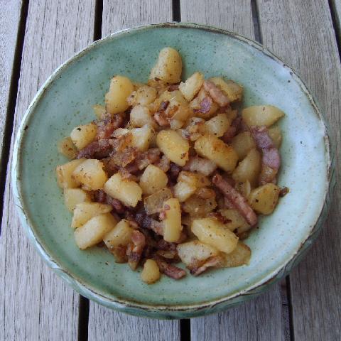 Bratkartoffeln / gebakken aardappelen